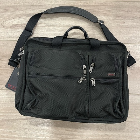 Tumi Other - TUMI Alpha Ballistic Nylon Expandable Organizer Laptop Briefcase 26041D4